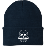 Invest In Living Artists™ Skull Knit Cap with White Embroidery