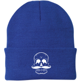 Invest In Living Artists™ Skull Knit Cap with White Embroidery