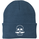 Invest In Living Artists™ Skull Knit Cap with White Embroidery