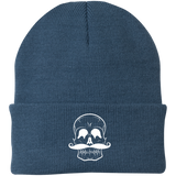 Invest In Living Artists™ Skull Knit Cap with White Embroidery