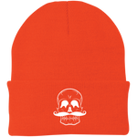 Invest In Living Artists™ Skull Knit Cap with White Embroidery