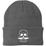 Invest In Living Artists™ Skull Knit Cap with White Embroidery