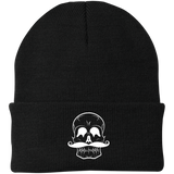 Invest In Living Artists™ Skull Knit Cap with White Embroidery