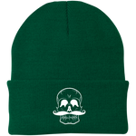 Invest In Living Artists™ Skull Knit Cap with White Embroidery