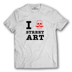 Invest In Living Artists™ I Skull Street Art - T-Shirt