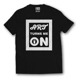 Invest In Living Artists™  "Art Turns Me On" Unisex t-shirt