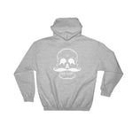 Invest In Living Artists™ Unisex Hooded Sweatshirt - With White Skull Print on Back