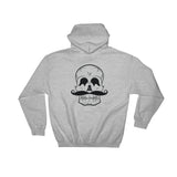 Invest In Living Artists™ Unisex Hooded Sweatshirt - With Black Skull Print on Back