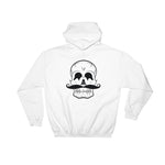 Invest In Living Artists™ Unisex Hooded Sweatshirt - With Black Skull Print on Back