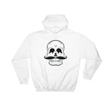 Invest In Living Artists™ Unisex Hooded Sweatshirt - With Black Skull Print on Back