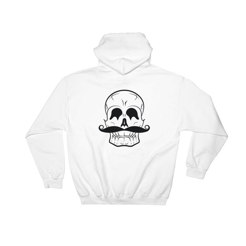 Invest In Living Artists™ Unisex Hooded Sweatshirt - With Black Skull Print on Back