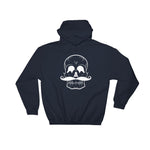 Invest In Living Artists™ Unisex Hooded Sweatshirt - With White Skull Print on Back